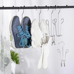 신발 운동화 가정용 양쪽걸이 철제 신발 건조대 빨래 집게 걸이 행거