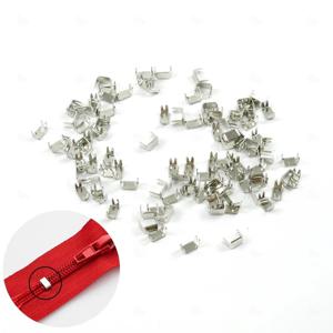 금속 지퍼 스토퍼 DIY 셀프 재봉 수선 액세서리 롤지퍼 부자재 100개