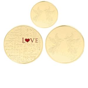 취미 기념주화 동전수집 팬던트 이벤트 선물용 LOVE 코인