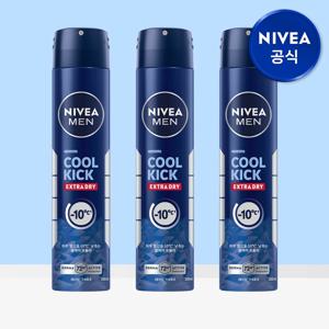 맨 데오드란트 스프레이 쿨 킥 200ml 3개