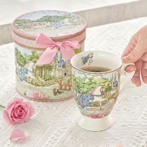 다인의 정원 고블렛 머그 300ml (기프트박스 포함) 빈티지 유럽풍 커피 컵 잔 홈카페