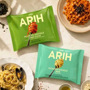 ARIH 아리 모던누들 봉지면 16개입 (봉골레 8개 + 김볶음면 오리지널 8개)