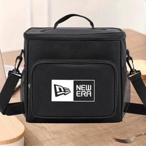 TEMU NEW ERA 로고 재사용 가능한 도시락 가방 보온 도시락 가방 쿨러 가방 피크닉 쿨러 가방 직장 도시락 가방 주말 모임 휴대용 도시락 가방 사무실 피크닉 야외 레저 여행 업무 여행 및 일상 사용용 비식품 접촉 아버지의 날 선물 어머니의 날 선물, 비식품 접촉