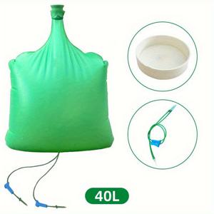 TEMU 15L/40L 나무 물주기 백 - 튼튼한 PE 소재, 누수 및 과수분 위험 방지, 이중 드롭 디자인, 나무, 꽃 및 잔디 관리를 위한 자동 식물 물주기 시스템, 전기 또는 배터리 불필요