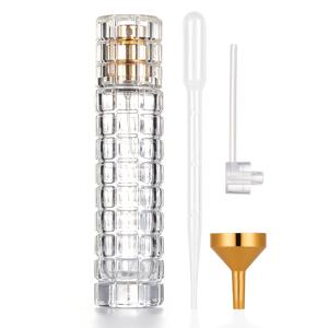 TEMU 30ml 리필용 향수 아토마이저 병, 액세서리 포함 빈 유리 향수병, 4개 세트, 휴대용 여행용 향수 스프레이, 리필용 화장품 스프레이 병