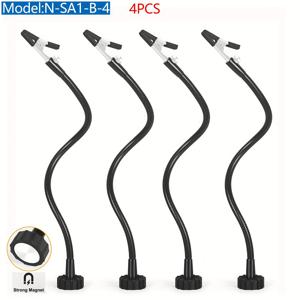 TEMU 자석 도우미 손 솔더링, PCB 홀더 솔더링 1/2/4 팩 세 번째 손 도구, 유연한 금속 팔로 가동 - 360° 회전 가능한 클립, 용접, 전자 수리 솔더링, 보석 공예, 취미