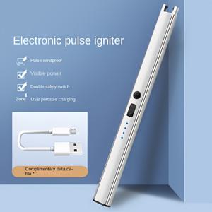 TEMU 1개 GTYORUS 전자 라이터, 확장 충전 및 아크 펄스 점화 기능 - 캠핑, 바베큐, 주방, 캔들, 벽난로에 적합한 ABS 리필 가능 전자 라이터 - 휴대용 스파크 건 (화염석/타이더 없음)