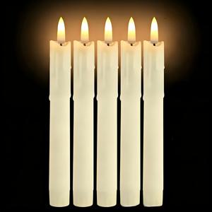 TEMU LED 불꽃 없는 깜박이는 양초, 사실적인 따뜻한 빛, 안전한 배터리 작동 양초, 레스토랑 분위기, 크리스마스, 할로윈, 발렌타인데이, 생일, 결혼식 테이블 센터피스 및 홈 파티 장식에 적합
