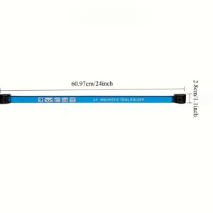 TEMU 초实用 고강도 강력자석 공구 랙, 24인치(약 61cm) 자석 공구봉 포함, 금속 공구 정리함, 장착용 나사 포함, 개별판매, 수납 랙