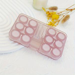 TEMU 대용량 안경 케이스 한 쌍, 보통 안경 및 패션 안경 보관용, 분리형 수납칸이 있는 휴대용 안경 정리함, 학교용 컴팩트 색상 코드 케이스, 일상용 및 가정용 넉넉한 홀더