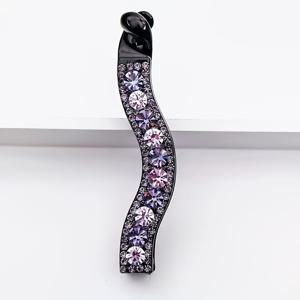 TEMU 1개 럭셔리 S자 라인스톤 바나나 클립: 꼬고 클립하면 당김이나 빠짐 없이 꼬임머리 고정. 중간 길이 머리 및 중간 헤어 볼륨에 적합. 일상복으로도 활용 가능하거나 선물용으로도 좋습니다.