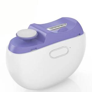 TEMU LED 라이트가 있는 USB 충전식 전기 손톱깎이, 휴대용으로 일상적인 가정용으로 적합, 발렌타인데이 선물로 이상적, 간편하게 손톱을 깎고 모양을 바꾸고 광택을 낼 수 있어 살롱 퀄리티의 매니큐어를 연출, 노인 손톱 관리 도구, 오렌지색 및 연한 보라색으로 제공