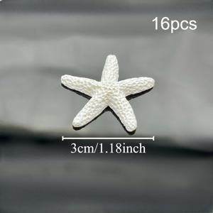16개 레진 장식, 크기 1.18인치, 결혼식, 일반적인 휴일 장식, 가정 장식 및 공예 프로젝트, 욕실 또는 수족관 장식, 크리스마스 장식, 할로윈 장식에 적합
