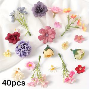 TEMU 40/100개 미니 인공 데이지 & 장미 꽃다발 - 리얼리스틱 미니 데이지 & 장미 꽃다발, DIY 웨딩, 생일 장식, 웨딩 부케, 센터피스용 인조 꽃 - 미니 꽃 () 40개 또는 100개