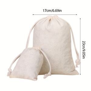 TEMU 24개 DIY 멀티펑셔널 끈끈이 가방, 선물용 가방, 캔버스 끈끈이 파우치, 먼지 방지 통기성 디자인, 야외 보관용 가방, 소품 정리용, 선물용 가방, 쇼핑백, 제품 가방, 보관용 가방, 네 가지 다른 사이즈와 다양한 옵션