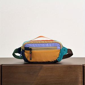 다옴인 신경색 여성용 가슴 가방, 가슴 가방 경량 아웃도어 여행 워킹 백 혼합 색상, 크로스바디 가능, 허리 팩 가능, 가슴 팩 가능, 핸드헬드 가능, 여행, 아웃도어, 등산, 통근 등에 적합