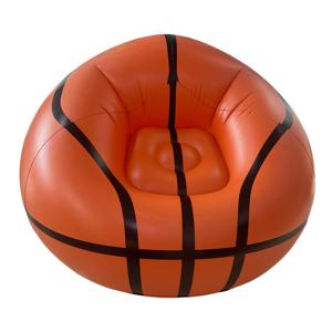 TEMU 트렌디한 농구 디자인의 팽창식 소파, PVC 재질의 1인용 소파, 휴대 및 접기 간편, 야외 휴식에 적합, 게임 룸, 사무실, 파티오 및 해변 라운지에 이상적
