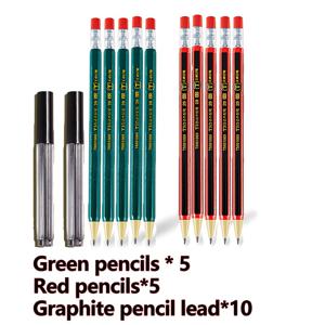 TEMU 20PCS1세트/80개 교체용 연필심, 연속 필기 목재 자동연필 (자동연필 10개 + 2B 연필심 10개), 내장형 연필깎이와 두꺼운 흑연 연필심