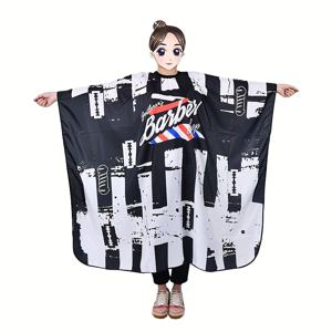 TEMU 대형 성인용 헤어컷 망토, 전문가용 헤어컷 망토, 조절 가능한 탄성 목선이 있는 헤어컷 망토, 헤어컷 액세서리