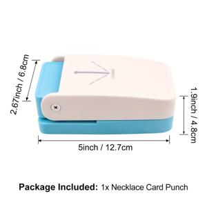 TEMU CYFUN DESIGN 1개 간편 코너 목걸이 카드 펀치; 주얼리 디스플레이 카드 제작기, 편리한 목걸이 팔찌 구멍 펀치