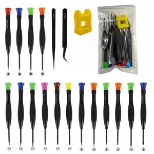 19pcs 마그네틱 드라이버 키트, 시계, 안경, 휴대폰 수리를 위해 설계된 컴팩트 다기능 십자 드라이버, 이상적인 수공구