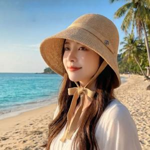 TEMU 모아픽 여성 여름 버킷햇 턱끈 자외선차단 휴양지 모자