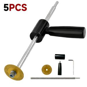 TEMU 5개입 헤비 듀티 파이프 커터 세트 - PVC, 금속 및 석재 파이프에 적합한 연마 휠 - 1.5-8인치 조절 가능 절단 범위, 1/4인치 육각 생크 포함, 배관 및