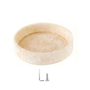 TEMU 41cm DIY 원형 플러시 고양이 침대, 캣타워용, 부드럽고 따뜻한 고양이 둥지 교체 플랫폼, 범용 고양이 가구 액세서리, 클라이밍 타워용, 편안하고 세탁 가능한 반려동물 침대, 고양이와 새끼 고양이의 휴식 및 수면용