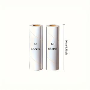 TEMU 각 팩 - 초강력 접착력 먼지 롤러 교체용 120매, 16/19/24.0cm 폭 - 가구 및 카펫용 수동 애완동물 털 제거기 - 전원 불필요, 가정 청소용 간편한 떼어내기