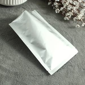 TEMU 순수 알루미늄 평면 파우치, 삼면 밀봉백, 알루미늄 호일 티백, 허브 포장백, 식품 진공백, 파우더백, 커피백, 일회용 포장, 야외 캠핑 필수품