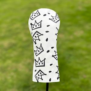 TEMU 1개/4개 드라이버, , 하이브리드용 골프 헤드커버 - 치즈 크라운 골프 클럽 커버 - 남성/여성 골퍼용 골프 헤드커버 - 남녀 야외 애호가에게 적합, 소장할 가치가 있는 골프 클럽 보호 커버