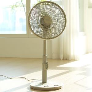 TEMU 레이나 리모컨 발터치 선풍기 써큘레이터형 초미풍 공기순환 분리세척 RF-N3355R 연베이지