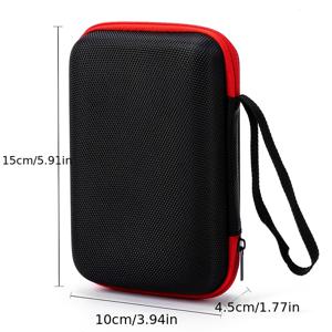 TEMU 옥스포드 천 하드 쉘 하드 디스크 보관 가방, 보조배터리, 데이터 케이블, USB 플래시 드라이브, 휴대폰 보관 상자, 디지털 액세서리, 3c 디지털 제품 보관 가방