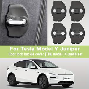 Tesla Model Y 도어 충격 버퍼 패드, 도어 잠금 보호 커버, 저소음 비정상 소음 잠금 스토퍼 캡