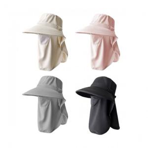 이거찜 산책모자 자외선차단 넥커버 여름 버킷햇 여성 야외모자 등산모 벙거지 작업모
