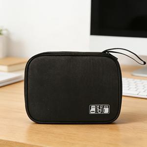 TEMU 여행용 케이블 정리함 및 전자 액세서리 가방 - 충전기, 메모리 카드, USB 데이터 케이블, 헤드폰 등을 보관할 수 있는 다기능 포켓형 테크 기어 파우치 - 여행 및 사무실 사용에 필수적인 아이템