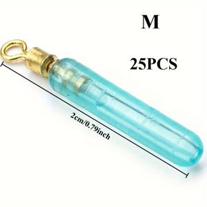 TEMU 실리콘 구리팁 스위블 락피싱/ 밥벌어미 스톱퍼 25개, 대회용 대형 물고기 강화 플로트 스토퍼, 낚시 태클 액세서리, 스위블 디자인, 휴대 간편