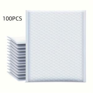 50개입 (라벨 100개입 포함) / 100개입 / 150개입 폼 백, 8.5 X 10인치 흰색 로지스틱 포장 버블 백, 복합형 펄 필름 에어 백, 두꺼운 자가 접착 실링 택배 포장 백, 비투명 배송용 포장