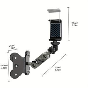 LRBH Start/Gopro / / Pocket 3 / 아이폰용 자석 카메라 펜스 마운트, 알루미늄 합금 암, 폰 홀더 포함, 야구/소프트볼/테니스 경기 녹화용 1/4