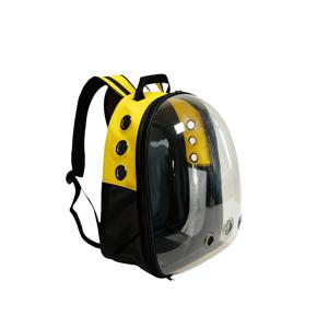 TEMU 1개 PVC 투명 우주 캡슐 고양이 백팩, 고양이, 소형 애완동물, 토끼, 앵무새, 도마뱀 등에 적합, 고양이 간식 및 배변 봉투용 사이드 지퍼, 높은 투명도 PC 소재 및 편안한 통기성을 위한 통기성 메시