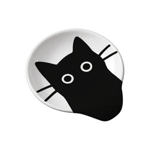 1개 고양이 모양 세라믹 스푼 받침 | 귀여운 애완 동물 패턴 양념 용기, 멀티 컬러, 내열성 & 세척 용이, 스낵 트레이 & 테이블 장식에 적합