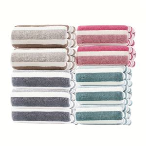 TEMU 30*30cm/11.8*11.8인치의 넓은 사각 타월 10개 세트. 부드럽고 빠른 건조 소재로 제작되었으며, 걸이형으로 디자인되었으며, 강력한 흡수력, 피부에 부드러움, 주방, 욕실 또는 가정에서 사용하기에 이상적입니다.