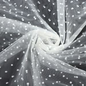TEMU 1개 미리 자른 다색 도트 시폰 원단 - 웨딩 장식용 19.68x70.86인치 100% 폴리에스터, DIY 바느질, 파티 용품 및 공예 프로젝트, 웨딩 | 연한 색상의 천 | 섬세한 질감, 퀼팅용 원단