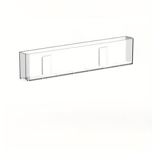 TEMU 1/2개 투명 아크릴 벽걸이형 책장 - 드릴링 필요 없음, 투명 진열장, 서재 및 생활 공간에 적합