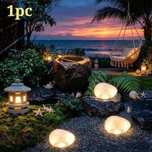 TEMU 완전 업그레이드된 태양광 석재 조명, 야외 자갈 조경등, IP65 등급 광원 | 정원, 실내, 파티오, 잔디밭, 길, 복도, 축제 장식, 야외 조명, 태양광 LED 조명용
