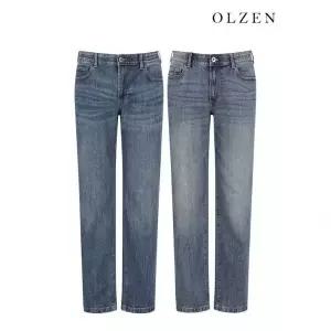 올젠 남성) 프리즘 워싱 데님 팬츠_ZOF5DP1302