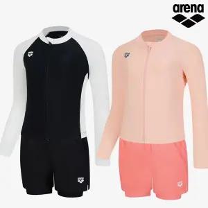 아레나 여아동 그래픽데이 여아동 집업 래쉬가드 세트 A6BG1GS24