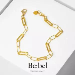 순금팔찌 3.75g(1돈 한돈) 24k 사각 링 체인 18k장식추가중량 비벨