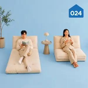 024홈 소베럴 노아 접이식 소파베드 탄탄한 패브릭 쇼파 침대 L 1200