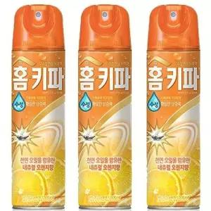 홈키파 뿌리는 모기약 제거 살충제 모기에어졸 오렌지향 3P